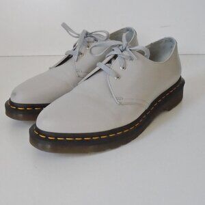 Dr. Martens Gray Leather Women's Shoes